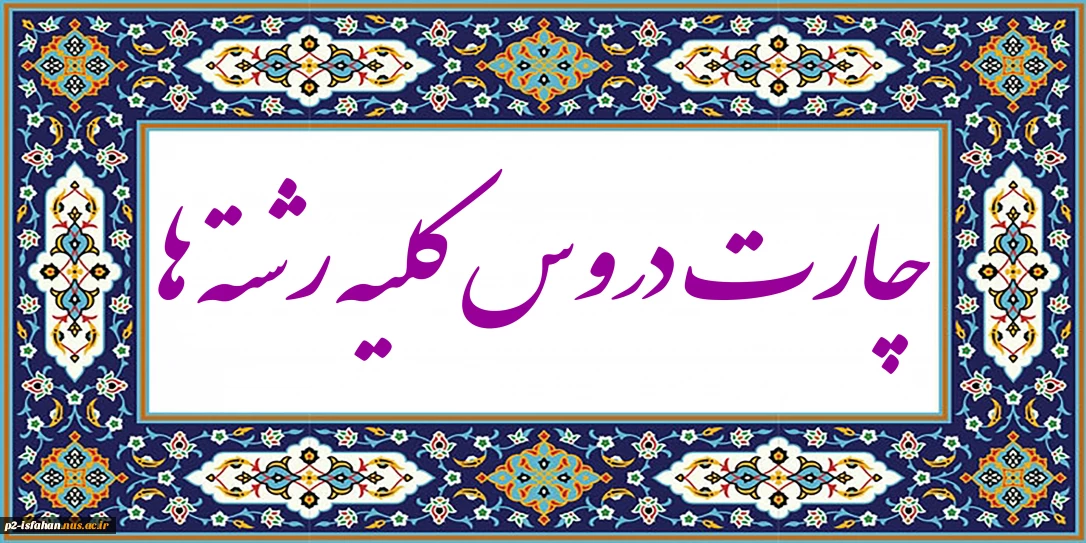 چارت درسی
